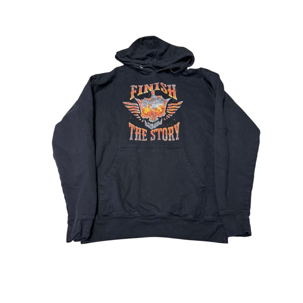 WWE American Nightmare Cody Rhodes "Finish The Story" Black Hoodie Men's Size M